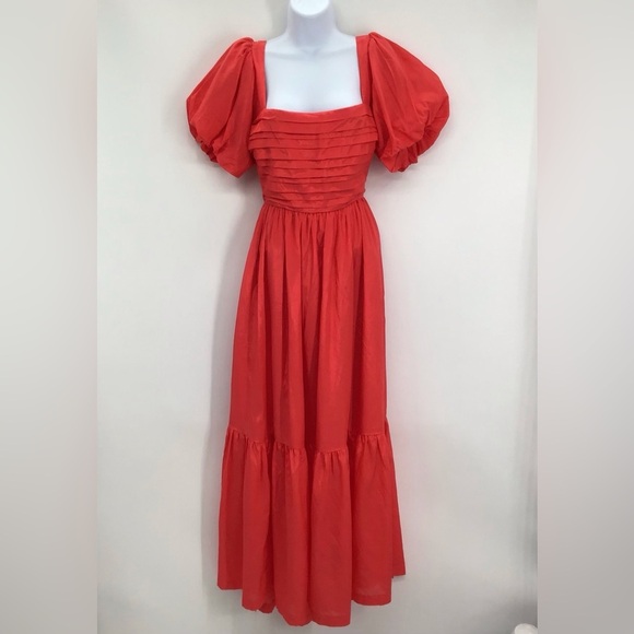 Abercrombie & Fitch Emerson Drama Bow-Back Maxi Dress NWT Party Size MP - Picture 10 of 11